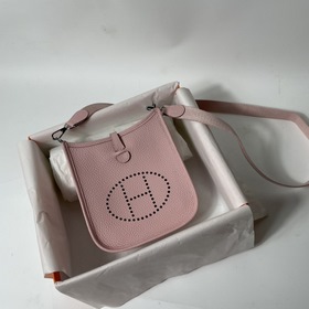 Hermès mini17 сумка через плечо, оригинальная кожа TC, прошита во