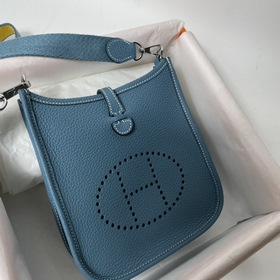 Hermès mini17 сумка через плечо, оригинальная кожа TC, прошита во