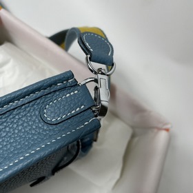 Hermès mini17 сумка через плечо, оригинальная кожа TC, прошита во