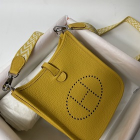 Hermès mini17 сумка через плечо, оригинальная кожа TC, прошита во