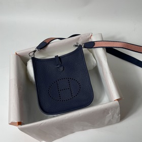 Hermès mini17 сумка через плечо, оригинальная кожа TC, прошита во
