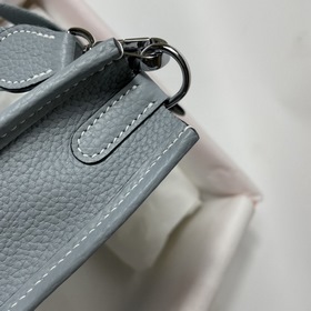 Hermès mini17 сумка через плечо, оригинальная кожа TC, прошита во
