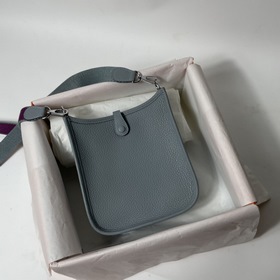 Hermès mini17 сумка через плечо, оригинальная кожа TC, прошита во