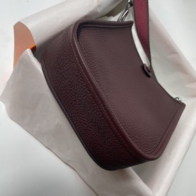 Hermès mini17 сумка через плечо, оригинальная кожа TC, прошита во