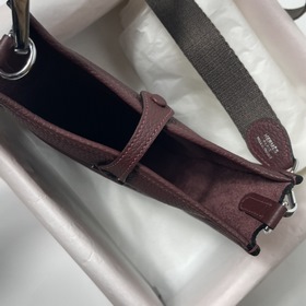 Hermès mini17 сумка через плечо, оригинальная кожа TC, прошита во