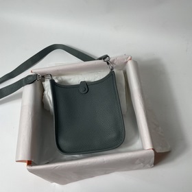 Сумка Hermes mini17 через плечо, оригинальная кожа TC, прошита во