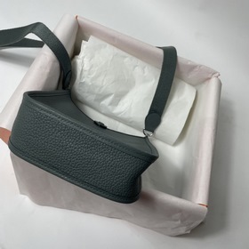 Сумка Hermes mini17 через плечо, оригинальная кожа TC, прошита во