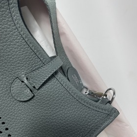 Сумка Hermes mini17 через плечо, оригинальная кожа TC, прошита во