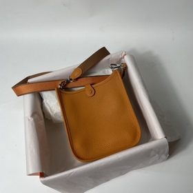 Hermès mini17 сумка через плечо, оригинальная кожа TC, прошита во