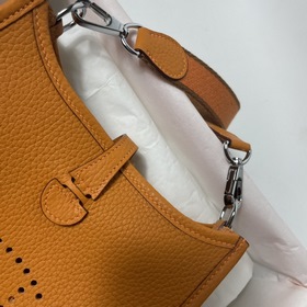 Hermès mini17 сумка через плечо, оригинальная кожа TC, прошита во