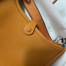 Hermès mini17 сумка через плечо, оригинальная кожа TC, прошита во