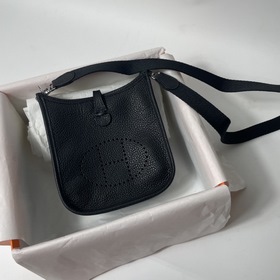 Сумка Hermes mini17 через плечо, оригинальная кожа TC, прошита во