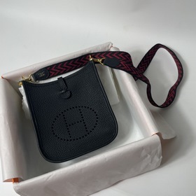 Сумка Hermes mini17 через плечо, оригинальная кожа TC, прошита во