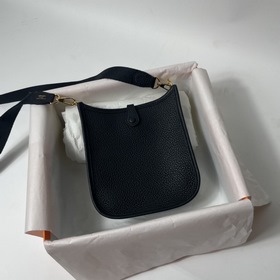 Сумка Hermes mini17 через плечо, оригинальная кожа TC, прошита во