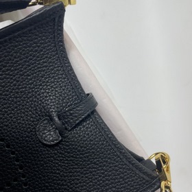 Сумка Hermes mini17 через плечо, оригинальная кожа TC, прошита во