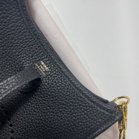 Сумка Hermes mini17 через плечо, оригинальная кожа TC, прошита во