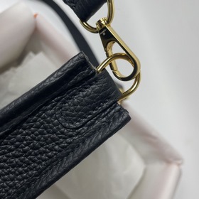 Сумка Hermes mini17 через плечо, оригинальная кожа TC, прошита во