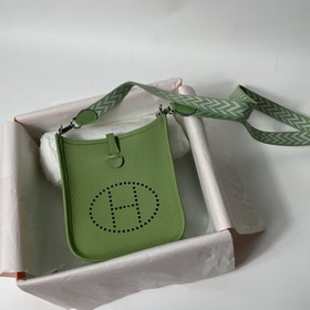 Hermès mini17 сумка через плечо, оригинальная кожа TC, прошита во