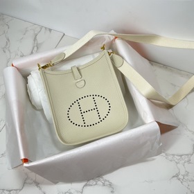 Hermès mini17 сумка через плечо, оригинальная кожа TC, прошита во