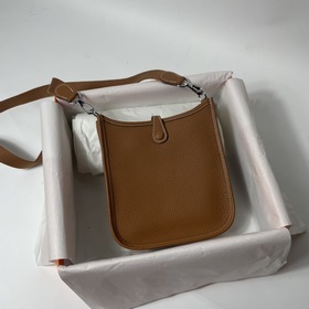 Hermès mini17 сумка через плечо, оригинальная кожа TC, прошита во