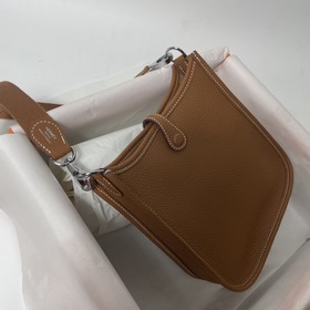 Hermès mini17 сумка через плечо, оригинальная кожа TC, прошита во