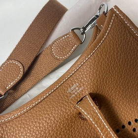 Hermès mini17 сумка через плечо, оригинальная кожа TC, прошита во