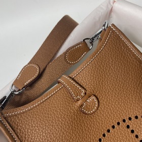 Hermès mini17 сумка через плечо, оригинальная кожа TC, прошита во