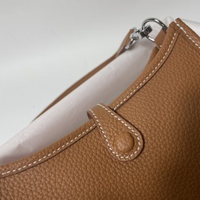Hermès mini17 сумка через плечо, оригинальная кожа TC, прошита во