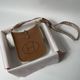 Hermès mini17 сумка через плечо, оригинальная кожа TC, прошита во