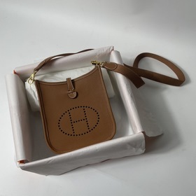 Hermès mini17 сумка через плечо, оригинальная кожа TC, прошита во