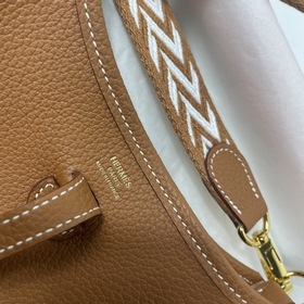 Hermès mini17 сумка через плечо, оригинальная кожа TC, прошита во