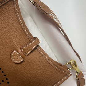 Hermès mini17 сумка через плечо, оригинальная кожа TC, прошита во