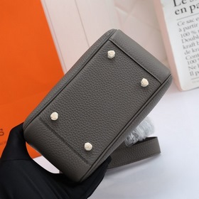 Hermès mini lindy сумка через плечо Импортная кожа TC Шов с вос