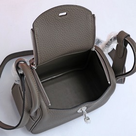 Hermès mini lindy сумка через плечо Импортная кожа TC Шов с вос