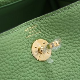 Hermès mini lindy сумка через плечо Импортная кожа TC Шов с вос