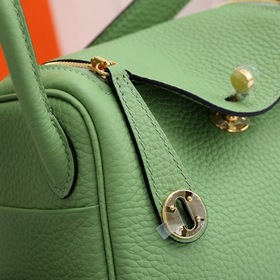 Hermès mini lindy сумка через плечо Импортная кожа TC Шов с вос