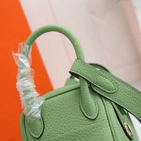 Hermès mini lindy сумка через плечо Импортная кожа TC Шов с вос