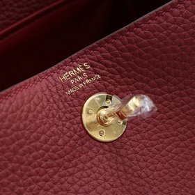 Hermès mini lindy сумка через плечо Импортная кожа TC Шов с вос
