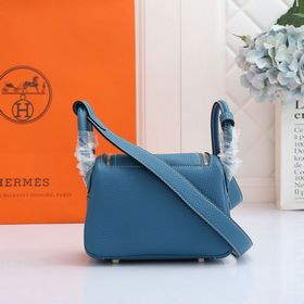 Hermès mini lindy сумка через плечо Импортная кожа TC Шов с вос