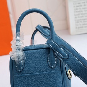 Hermès mini lindy сумка через плечо Импортная кожа TC Шов с вос