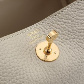 Hermès mini lindy сумка через плечо Импортная кожа TC Шов с вос