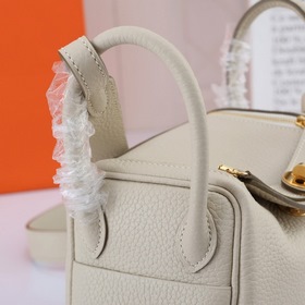 Hermès mini lindy сумка через плечо Импортная кожа TC Шов с вос