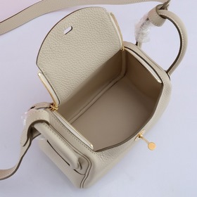 Hermès mini lindy сумка через плечо Импортная кожа TC Шов с вос