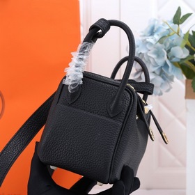 Hermès mini lindy сумка через плечо Импортная кожа TC Шов с вос