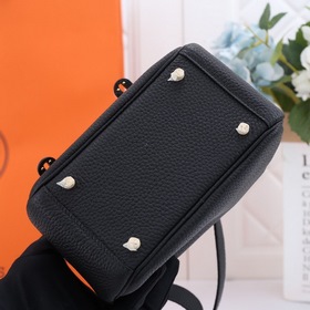 Hermès mini lindy сумка через плечо Импортная кожа TC Шов с вос