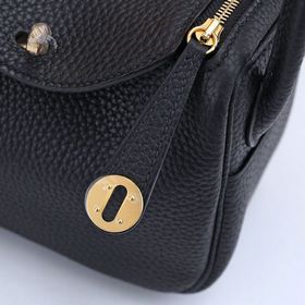 Hermès mini lindy сумка через плечо Импортная кожа TC Шов с вос