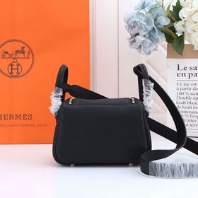 Hermès mini lindy сумка через плечо Импортная кожа TC Шов с вос