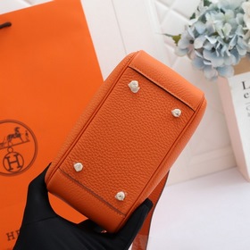 Hermès mini lindy сумка через плечо Импортная кожа TC Шов с вос