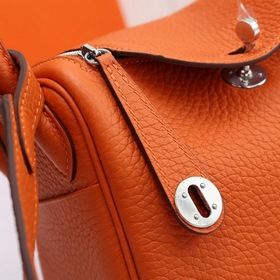 Hermès mini lindy сумка через плечо Импортная кожа TC Шов с вос
