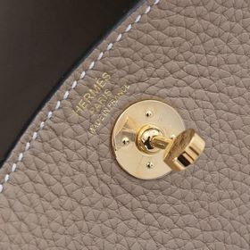 Hermès mini lindy сумка через плечо Импортная кожа TC Шов с вос